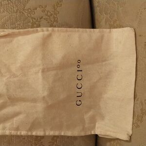 Women's small Gucci canvas bag. Pristine condition L 6 1/4  W 4" H 11"